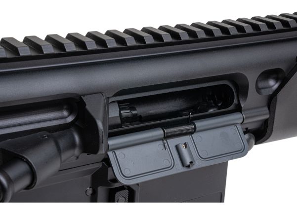Salvo Precision MWS Spear LT CSAW 5.56 GBB エアソフトガン - 10.5インチ (マーキングなし) - ブラック (ステンレススチールボルト)
