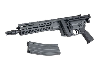 Salvo Precision MWS Spear LT CSAW 5.56 GBB エアソフトガン - 10.5インチ (マーキングなし) - GY (ステンレススチールボルト)
