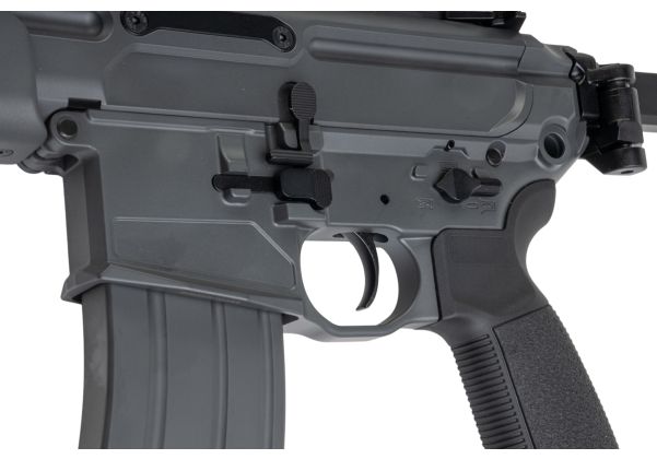 Salvo Precision MWS Spear LT CSAW 5.56 GBB エアソフトガン - 10.5インチ (マーキングなし) - GY (ステンレススチールボルト)
