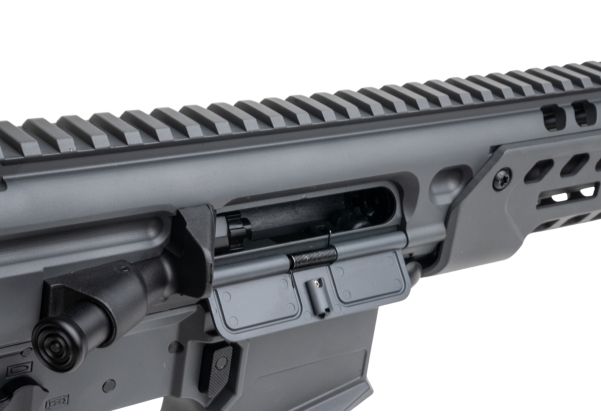 Salvo Precision MWS Spear LT CSAW 5.56 GBB エアソフトガン - 10.5インチ (マーキングなし) - GY (ステンレススチールボルト)
