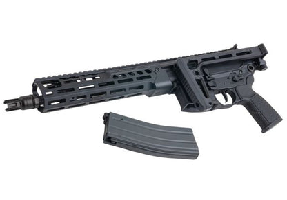 Salvo Precision MWS Spear LT 5.56 GBB エアソフトガン - 11.5インチ (マーキングなし) - ブラック (ステンレススチールボルト)