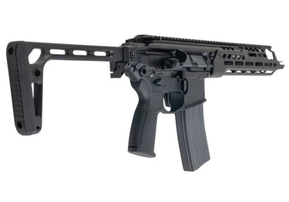 Salvo Precision MWS Spear LT 5.56 GBB エアソフトガン - 11.5インチ (マーキングなし) - ブラック (ステンレススチールボルト)
