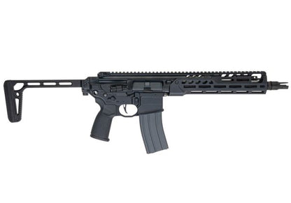 Salvo Precision MWS Spear LT 5.56 GBB エアソフトガン - 11.5インチ (マーキングなし) - ブラック (ステンレススチールボルト)
