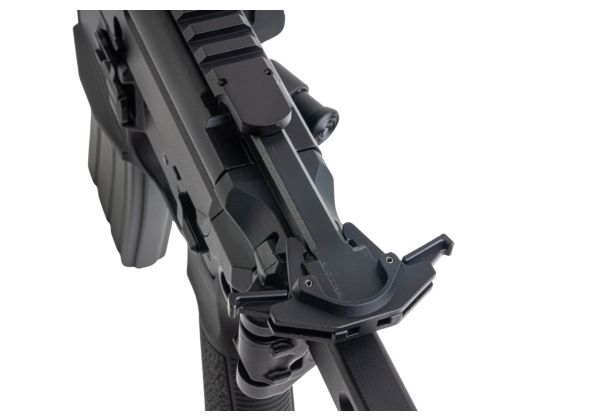 Salvo Precision MWS Spear LT 5.56 GBB エアソフトガン - 11.5インチ (マーキングなし) - ブラック (ステンレススチールボルト)