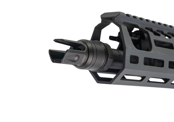 Salvo Precision MWS Spear LT 5.56 GBB エアソフトガン - 11.5インチ (マーキングなし) - グレー (ステンレススチールボルト)
