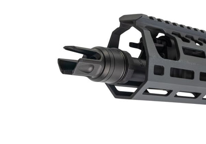 Salvo Precision MWS Spear LT 5.56 GBB エアソフトガン - 11.5インチ (マーキングなし) - グレー (ステンレススチールボルト)
