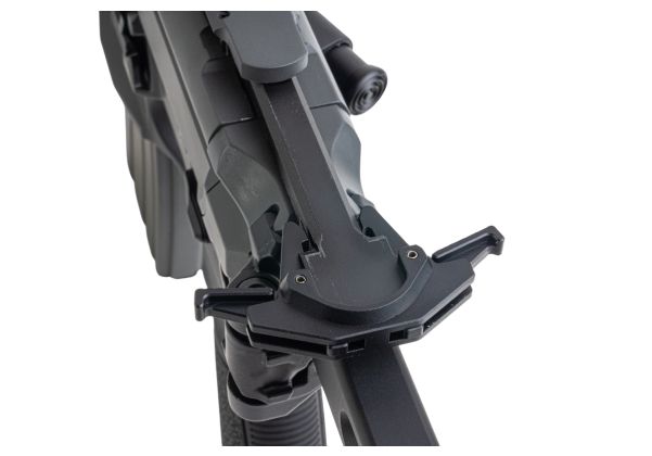 Salvo Precision MWS Spear LT 5.56 GBB エアソフトガン - 11.5インチ (マーキングなし) - グレー (ステンレススチールボルト)
