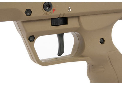 SILVERBACK SRS A2 / M2 エアソフト スナイパー ライフル (22 インチ バレル) DESERT TECH ライセンス - FDE (左手用)