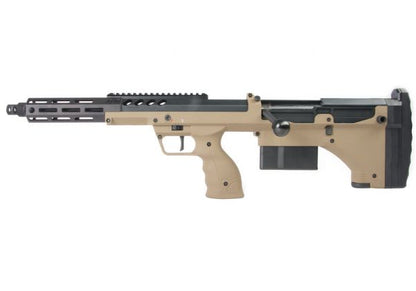 SILVERBACK SRS A2 / M2 エアソフト スナイパー ライフル (コバート、16 インチ バレル) デザート テックライセンス - FDE (左手用)