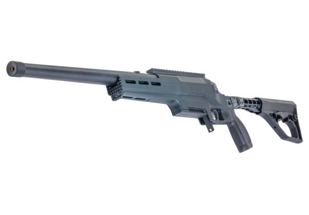 SilverBack TAC 41 L エアソフト ボルトアクションライフル、ライトシャーシ＆バッファーーストック（ブラック）