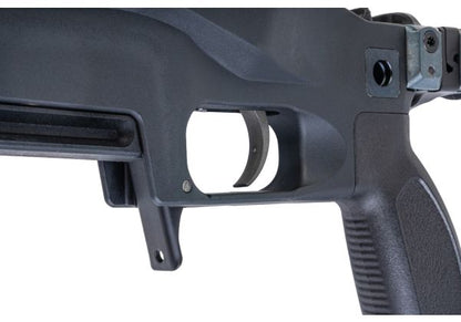 SilverBack TAC 41 L エアソフト ボルトアクションライフル、ライトシャーシ＆バッファーーストック（ブラック）