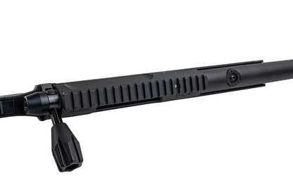 Silverback TAC 41 L エアソフトボルトアクションライフル、ライトシャーシ＆リーコンストック（ブラック）