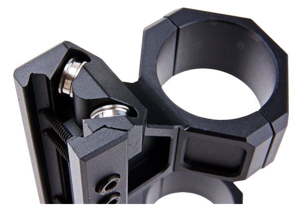 HOLY WARRIOR LPVOスコープクイックスイッチマウント（高さ1.93インチ、スコープリング径30mm、ブラック）
