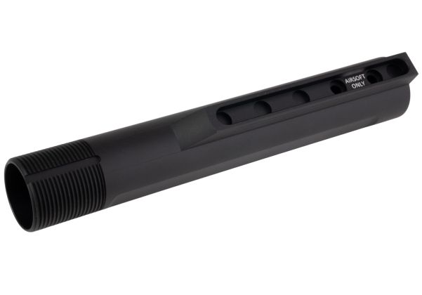 Dytac SLR M4 GBB バッファーーチューブ アッセンブリー（キャッスルナット＆エンドプレート付き）- ブラック（SLR Rifleworks ライセンス製品）
