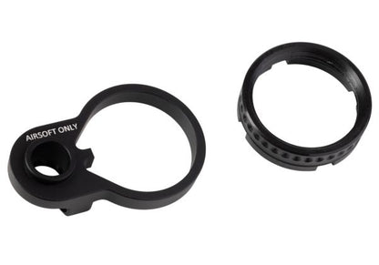 Dytac SLR M4 GBB バッファーーチューブ アッセンブリー（キャッスルナット＆エンドプレート付き）- ブラック（SLR Rifleworks ライセンス製品）
