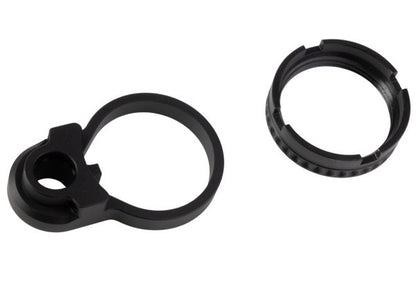 Dytac SLR M4 GBB バッファーーチューブ アッセンブリー（キャッスルナット＆エンドプレート付き）- ブラック（SLR Rifleworks ライセンス製品）
