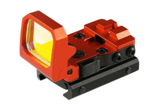 SOTAC 調節可能 RMT フリップアップ レッド ドット サイト (CNC アルミニウム) - オレンジ