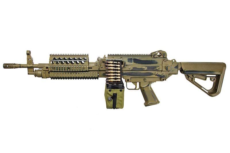 T8 X A&K SP システム MK46 MOD0 エアソフト LMG AEG バトルウォーンバージョン - FDE