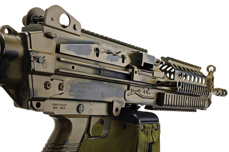 T8 X A&K SP システム MK46 MOD0 エアソフト LMG AEG バトルウォーンバージョン - FDE