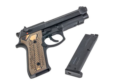 SRC M9A1 SR-92 A1 G10グリップ付きGBBエアソフトピストル
