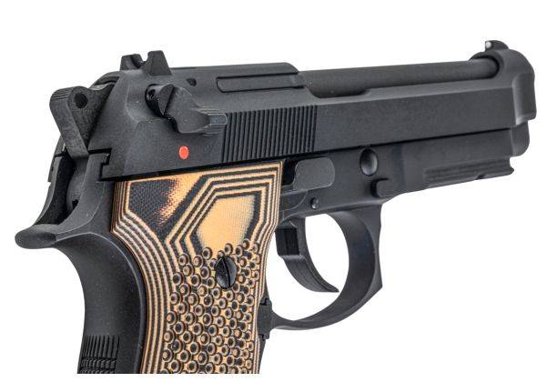 SRC M9A1 SR-92 A1 G10グリップ付きGBBエアソフトピストル - サバゲー