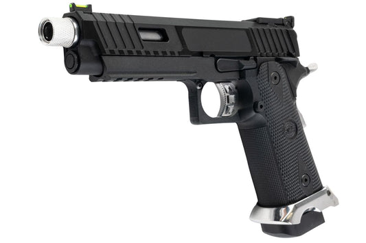 SRC KIKIMORA ハイキャパ 5.1 エアソフト GBB ピストル - 銀(ぎん)バレル、マグウェル、トリガー、サムセーフティ