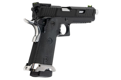 SRC KIKIMORA ハイキャパ 5.1 エアソフト GBB ピストル - 銀(ぎん)バレル、マグウェル、トリガー、サムセーフティ