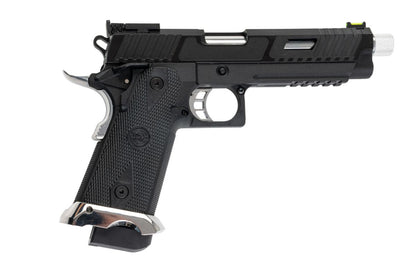 SRC KIKIMORA ハイキャパ 5.1 エアソフト GBB ピストル - 銀(ぎん)バレル、マグウェル、トリガー、サムセーフティ