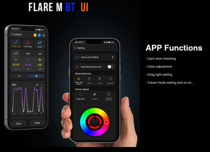 ESHOOTER フレア BT M トレーサーユニット RGB RAINBOW COLOR, BLUETOOTH FUNCTION)