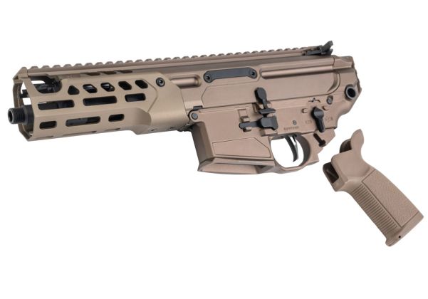 Toxicant SPEAR LT 6.75インチ コンバージョンキット Tokyo Marui MWS GBBR用a - ちゃいろ (CNCアルミニウム / アルミ)