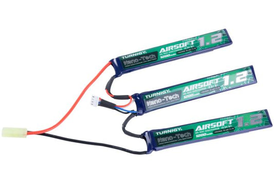 Turnigy Nano-tech 11.1V 1200mAh 3S 25-50C Lipo エアソフトパック - タミヤ