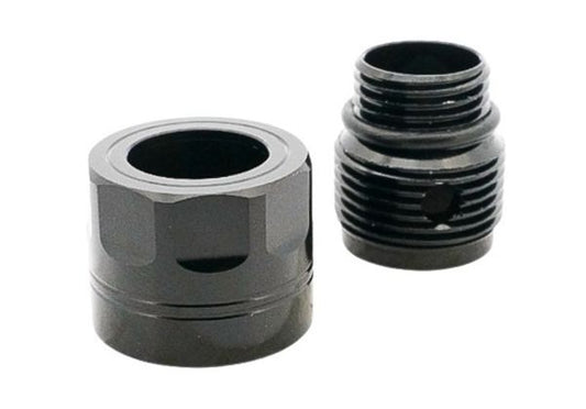 Dr. Black ス赤アダプターー タイプA (ブラック、アルミニウム / アルミ) - 11mm CW から 14mm CCW