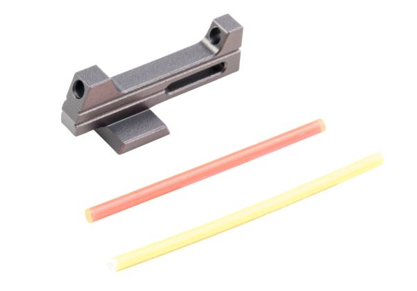 Dr. Black Tokyo Marui HI-CAPA用 ファイバーオプティックフロントサイト（アルミ製、グレー）