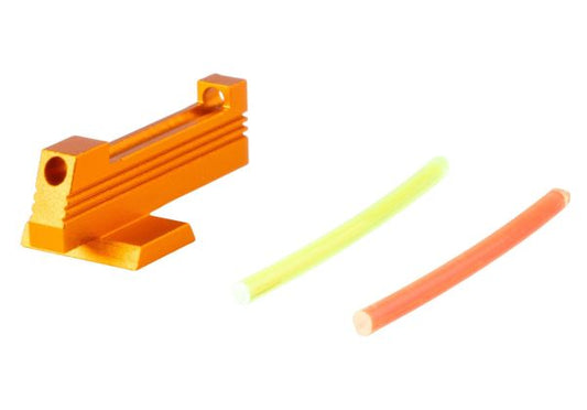 Dr. Black Tokyo Marui HI-CAPA ファイバーオプティックフロントサイト（アルミニウム / アルミ、オレンジ）