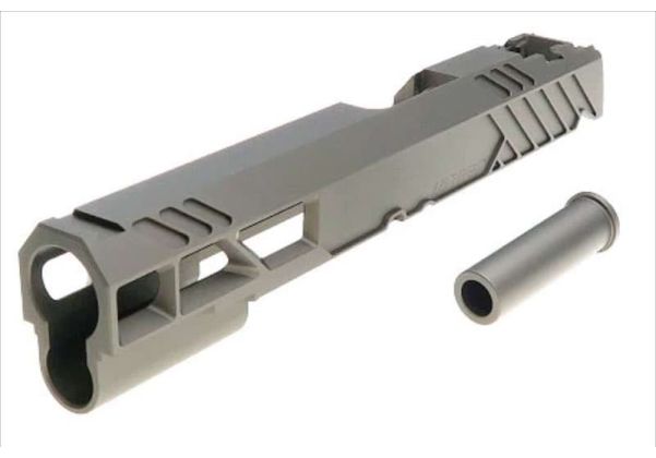 Dr. Black Tokyo Marui ハイキャパ5.1 GBB GBBスライド (タイプ507、アルミ、タン)
