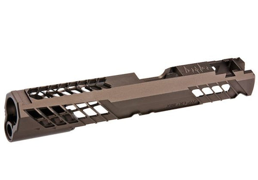 Dr. Black Tokyo Marui ハイキャパ5.1 GBB GBBスライド (タイプ777、アルミニウム / アルミ、TAN)