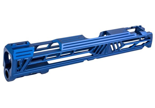 Dr. Black Tokyo Marui HI-CAPA 5.1 GBB GBBスライド (タイプ V 照光式フロントサイト付き、アルミ、ブルー)