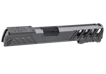 Dr. Black Tokyo Marui ハイキャパ5.1 GBB GBBスライド (タイプ「W」、アルミニウム / アルミ、グレー)