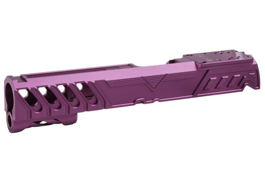 Dr. Black Tokyo Marui ハイキャパ 5.1 GBB GBBスライド (タイプ 'W'、アルミニウム / アルミ、紫)