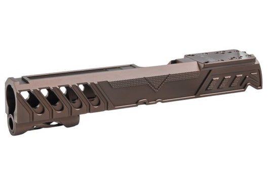 Dr. Black Tokyo Marui ハイキャパ5.1 GBB GBBスライド (タイプ「W」、アルミニウム / アルミ、タン)