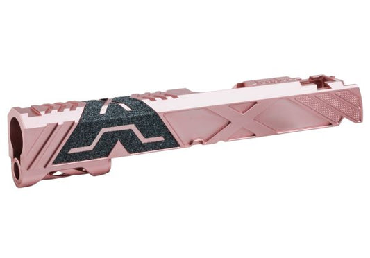 Dr. Black Tokyo Marui ハイキャパ5.1 GBB GBBスライド (タイプ「X」、アルミニウム / アルミ、ピンク)