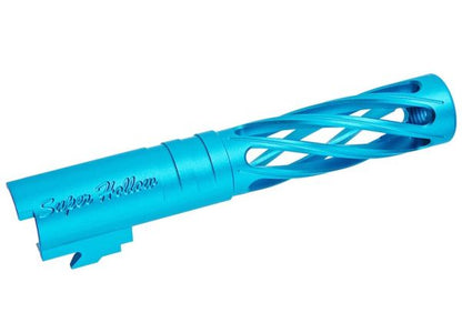 Dr. Black HI-CAPA 4.3 GBB アウターバレル (タイプディンギング、6063 アルミニウム / アルミ、アクア)