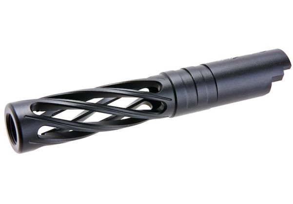 Dr. Black Hi-Capa 4.3 GBBアウターバレル（タイプディンギング、6063アルミニウム / アルミ、ブラック）