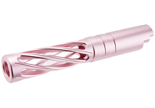 Dr.Black Hi-Capa 4.3 GBB アウターバレル (型打、6063 アルミニウム / アルミ、ピンク)