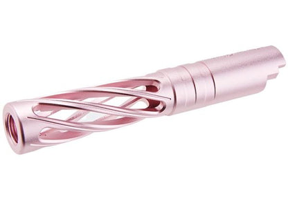 Dr.Black Hi-Capa 4.3 GBB アウターバレル (型打、6063 アルミニウム / アルミ、ピンク)