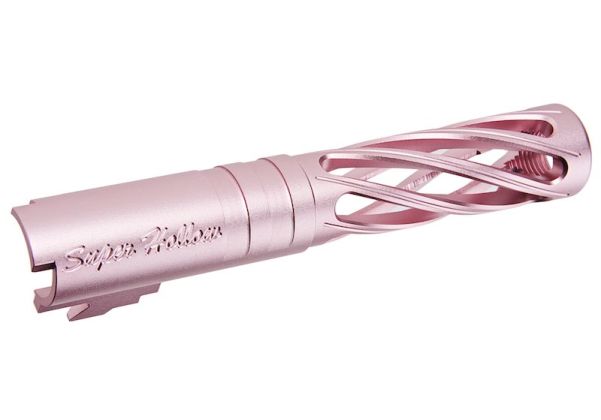 Dr.Black Hi-Capa 4.3 GBB アウターバレル (型打、6063 アルミニウム / アルミ、ピンク)