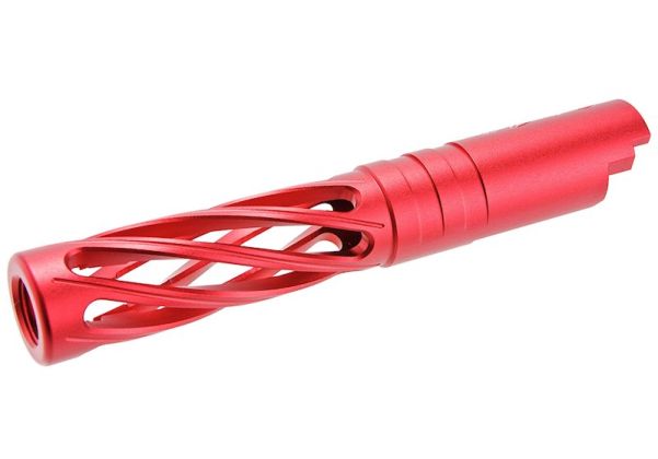 Dr. Black Hi-Capa 4.3 GBBアウターバレル（タイプディンギング、6063アルミニウム / アルミ、赤）