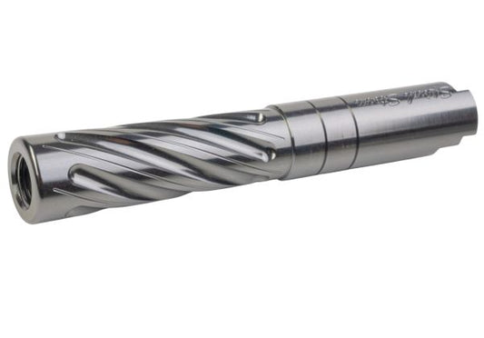 Dr. Black Hi-Capa 4.3 GBB用アウターバレル（タイプ：スパイラルストーム、6063アルミニウム / アルミ製、グレー）