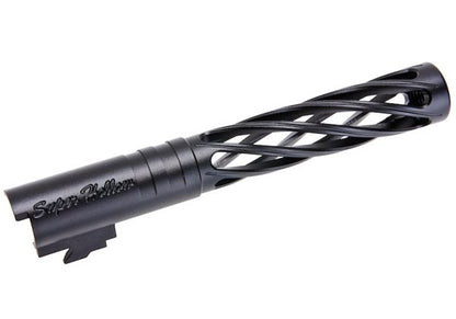 Dr. Black Hi-Capa 5.1 GBBアウターバレル（タイプディンギング、6063アルミニウム / アルミ、ブラック）