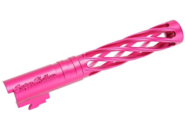 Dr. Black Hi-Capa 5.1 GBB アウターバレル (タイプディンギング、6063 アルミニウム / アルミ、マゼンタ)